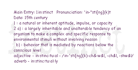 instinct : definition